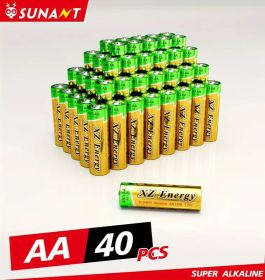 Super Alkaline Power AA Battery(40PCS), Double A Long Acting Alkaline Battery, Suitable For Home And Office Equipment
