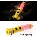 (BT-6118/BT6115)Red/Yellow Multi-functional car safety hammer with Flashlight (Color: Yellow)