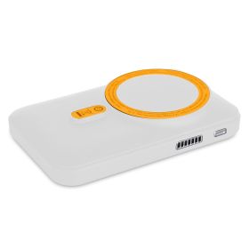 Magsafe Wireless Power Bank 10000mAh Magnetic Portable 18W Fast Charger Fit for IOS Phone 15/14/13/12 Series and More (Color: White)